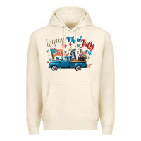 Tofu happy 4th of july gnome truck Premium Hoodie - CowGirlArtShop