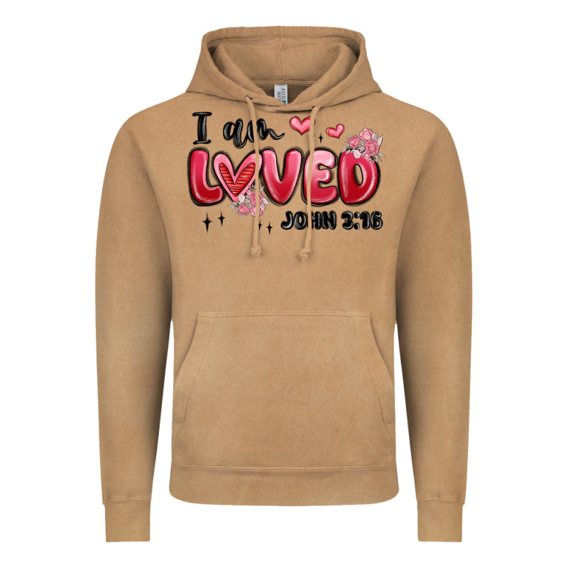 I Am Loved John 3 16 Vintage Hoodie by MaliasSmallBusiness | Teevron