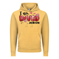 Vintage Mustard i am loved john 3 16 Vintage Hoodie - MaliasSmallBusiness