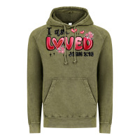 Vintage Olive i am loved john 3 16 Vintage Hoodie - MaliasSmallBusiness