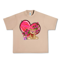 Burro valentines heart with bear Urban Heavy Tee - NancyCooperArtShop