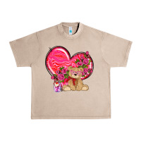 French Oak valentines heart with bear Urban Heavy Tee - NancyCooperArtShop