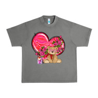 Tornado valentines heart with bear Urban Heavy Tee - NancyCooperArtShop