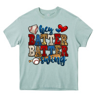 Hey Batter Batter Swing Baseball Heavy Core Tee | Teevron