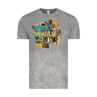 Cloud Rock pray wait trust crosses christian Vintage Tee - NancyCooperArtShop