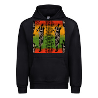 Black african silhouette seamless pattern Urban Hoodie - BundleAndBundleShop
