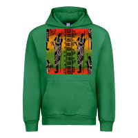 Emerald african silhouette seamless pattern Urban Hoodie - BundleAndBundleShop