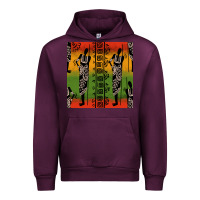 Mauve Wine african silhouette seamless pattern Urban Hoodie - BundleAndBundleShop