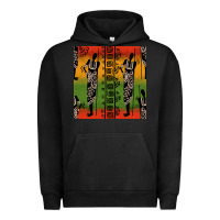 Pigment Black african silhouette seamless pattern Urban Hoodie - BundleAndBundleShop