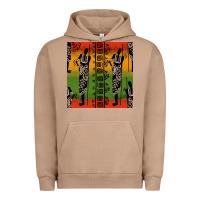 Pigment Burro african silhouette seamless pattern Urban Hoodie - BundleAndBundleShop