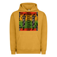 Pigment Peanut Butter african silhouette seamless pattern Urban Hoodie - BundleAndBundleShop