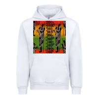 White african silhouette seamless pattern Urban Hoodie - BundleAndBundleShop
