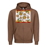 Chestnut Christmas gingerbread cookies and candy cane Zipper Hoodie - NancyCooperArtShop