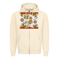 Sandshell Christmas gingerbread cookies and candy cane Zipper Hoodie - NancyCooperArtShop