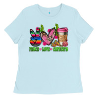 Baby Blue But first cafecito y chismecito Ladies Tee - RanaPortraitStore