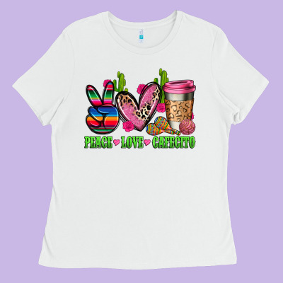 But First Cafecito Y Chismecito Ladies Tee Designed By Ranaportraitstore