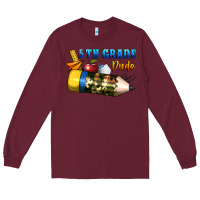 Burgundy 5 th grade dude Long Sleeve Tee - BundleAndBundleShop