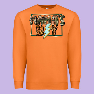 Mama's Boy Mother's Day Premium Sweatshirt Designed By Cowgirlartshop
