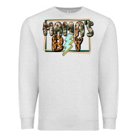 Oatmeal Heather Mama's boy Mother's Day Premium Sweatshirt - CowGirlArtShop