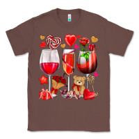 Chestnut valentines day wine glasses Classic Tee - NancyCooperArtShop