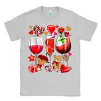Moon Dust valentines day wine glasses Classic Tee - NancyCooperArtShop