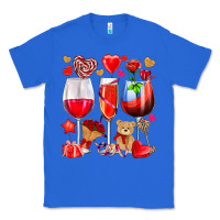 True Royal valentines day wine glasses Classic Tee - NancyCooperArtShop