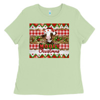 Matcha Moooey christmas Ladies Tee - Artiststas