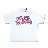 White it s my birthday Urban Heavy Tee - MaliasSmallBusiness