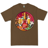 Christmas Champagne Bottle And Champagne's Premium Tee | Teevron