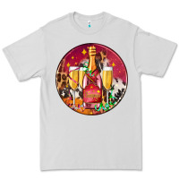 Dove Grey christmas champagne bottle and champagne's Premium Tee - AdoDesignShop
