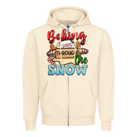 Sandshell Baking through the snow Zipper Hoodie - NancyCooperArtShop