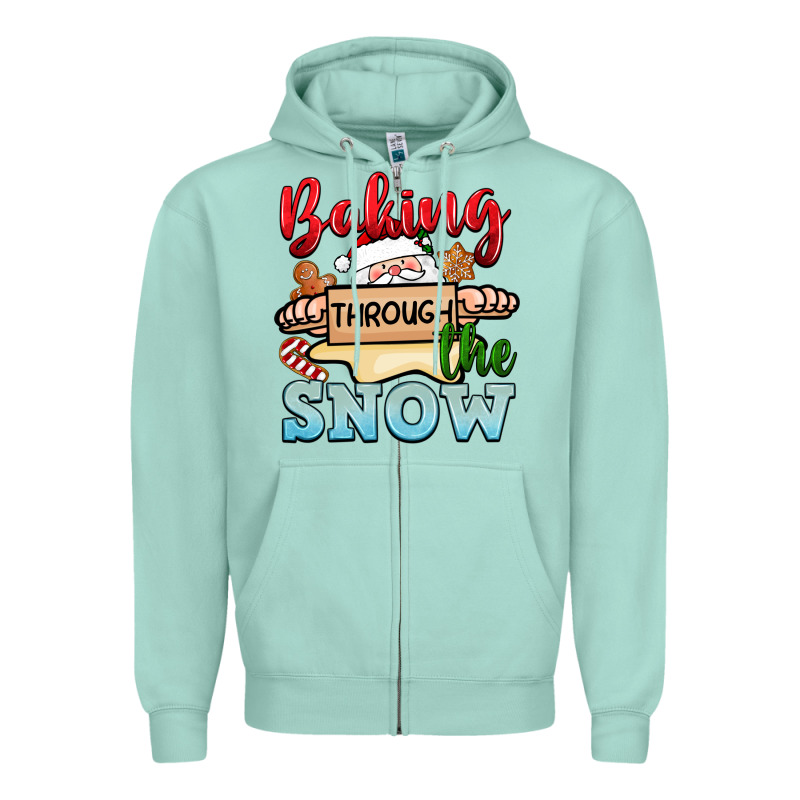 Baking Through The Snow Zipper Hoodie by NancyCooperArtShop | Teevron