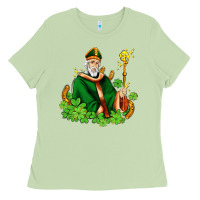 Matcha st patricks and horseshoes with shamrocks Ladies Tee - AdoDesignShop