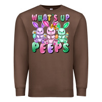 Chestnut What's up peeps Easter bunnies Easter Day Premium Sweatshirt - CowGirlArtShop