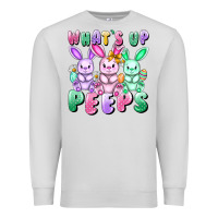 Dove Grey What's up peeps Easter bunnies Easter Day Premium Sweatshirt - CowGirlArtShop