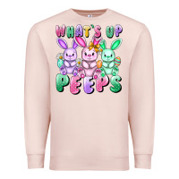 Pale Pink What's up peeps Easter bunnies Easter Day Premium Sweatshirt - CowGirlArtShop