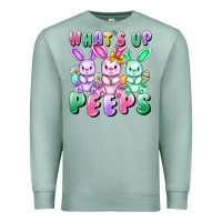 Seafoam What's up peeps Easter bunnies Easter Day Premium Sweatshirt - CowGirlArtShop