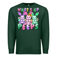 Sports Green What's up peeps Easter bunnies Easter Day Premium Sweatshirt - CowGirlArtShop