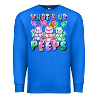 True Royal What's up peeps Easter bunnies Easter Day Premium Sweatshirt - CowGirlArtShop