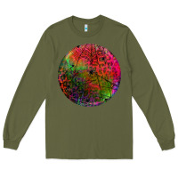 Army Green halloween round Long Sleeve Tee - BundleAndBundleShop