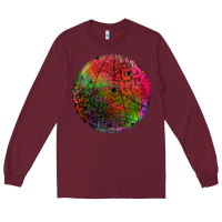 Burgundy halloween round Long Sleeve Tee - BundleAndBundleShop