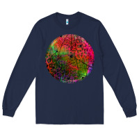 Navy halloween round Long Sleeve Tee - BundleAndBundleShop