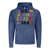 Vintage Denim in my mardi gras era Vintage Hoodie - MaliasSmallBusiness