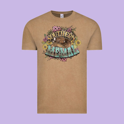 Southern Memal Western Flowers Vintage Tee Designed By Nancycooperartshop