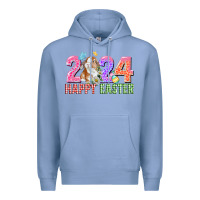 Colony Blue 2024 happy easter Premium Hoodie - CowGirlArtShop