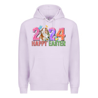 Lilac 2024 happy easter Premium Hoodie - CowGirlArtShop
