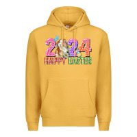 Mustard 2024 happy easter Premium Hoodie - CowGirlArtShop