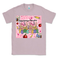Lilac teachers teach them love them grow Classic Tee - MaliasSmallBusiness