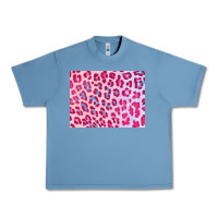 Pebble Blue leopard background pink shimmer 3200x2400 Urban Heavy Tee - AdoDesignShop