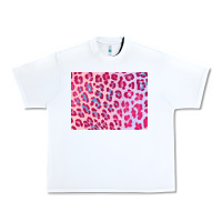 White leopard background pink shimmer 3200x2400 Urban Heavy Tee - AdoDesignShop